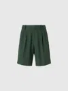 Missoni Cotton And Viscose Shorts With Tonal Zigzag In Gold