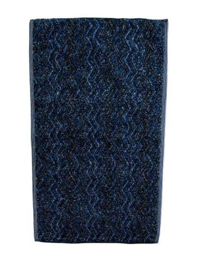 Pre-owned Missoni Cotton Bath Towel In Blue