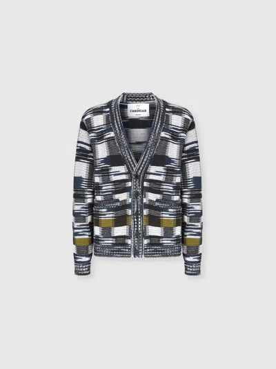 MISSONI Cotton-blend cardigan with check pattern
