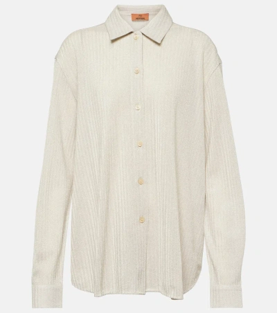Missoni Cotton-blend Shirt In Beige