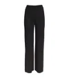 Missoni Crochet-knit Cotton-blend Straight-leg Pants In Black