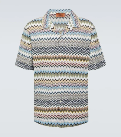 Missoni Cotton Bowling Shirt In Multicoloured