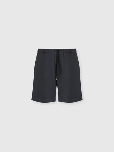 Missoni Cotton Canvas Bermuda Shorts With Zigzag Insert In Black