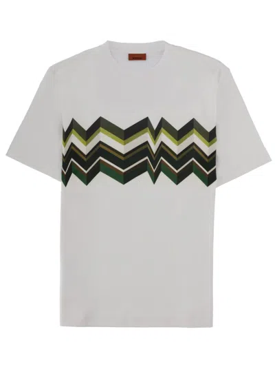 Missoni Cotton Graphic T-shirt In White