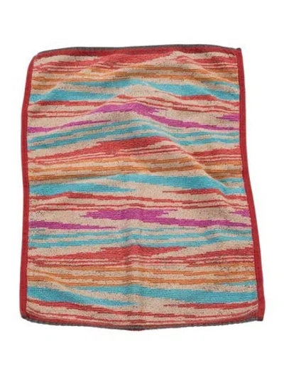 Pre-owned Missoni Cotton Hand Towel In Pink