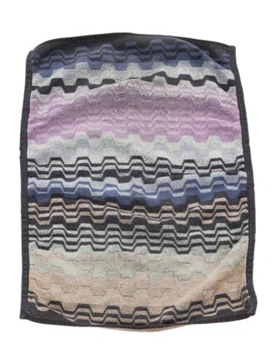 Pre-owned Missoni Cotton Hand Towels In Purple