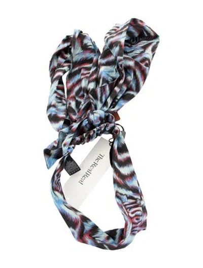 Pre-owned Missoni Cotton Headband In Black/blue