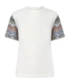 Missoni Cotton Jersey Crewneck T-shirt With Contrast Sleeves In Multi