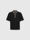 Missoni Chevron Knit-insert Cotton Polo Shirt In Multicoloured