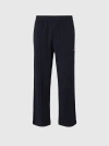 Missoni Cotton Joggers With Zig Zag Embroidery In Blue