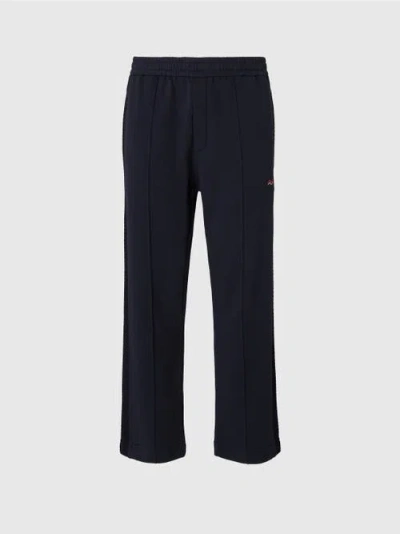 MISSONI MISSONI COTTON JOGGERS WITH ZIG ZAG EMBROIDERY