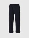 Missoni Cotton Joggers With Zig Zag Embroidery In Blue
