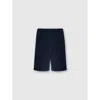 Missoni Cotton Shorts With Zigzag Insert In Blue