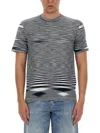 Missoni Man T-shirt Midnight Blue Size Xxl Cotton