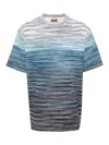 Missoni Gradient-effect Striped Cotton T-shirt In Multicolour
