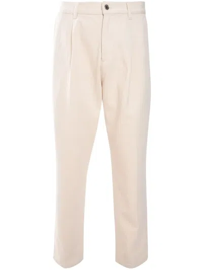 Missoni Cotton Trousers In Neutrals
