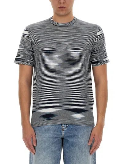 Missoni Cotton T-shirt In Blue