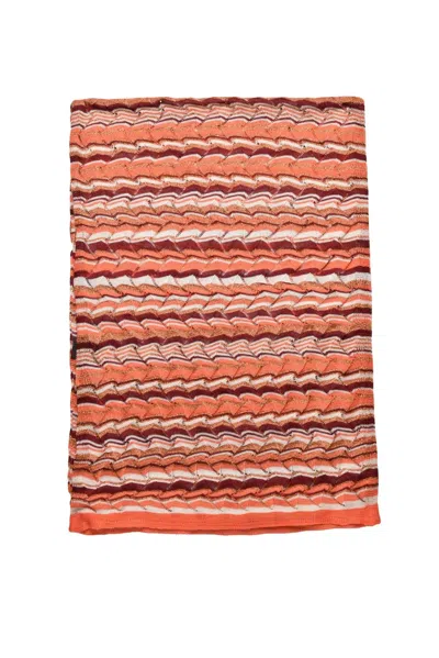 Missoni Cotton Viscose Polyamide Scarf - Orange In Multi