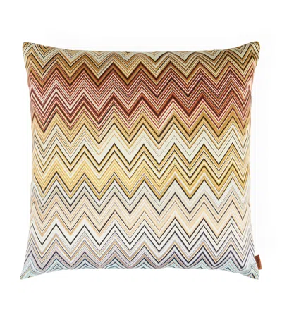 Missoni Cotton Zigzag Jarris Cushion In Multi