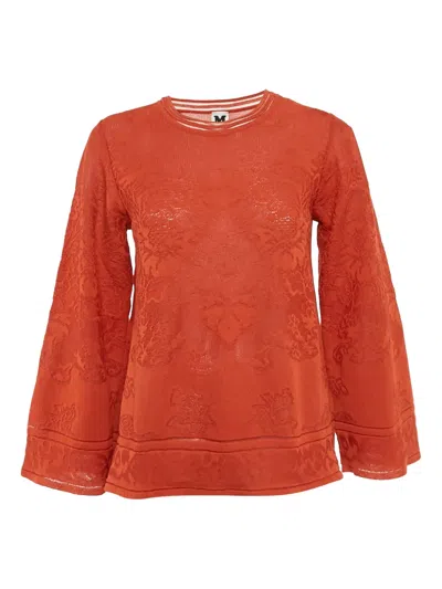 Pre-owned Missoni Cotton-blend Sweater In Orange