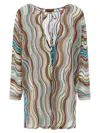 Missoni Cover Up Dress Beachwear Multicolor In Animal Print