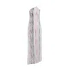 Missoni Long Dress With Asymmetric Neckline And Zigzag Pattern In Multi