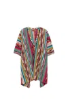 Missoni Women's Striped Kaftan | Size Small | Mc23sq03br00zzs208h In Multicolour