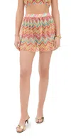 Missoni Shorts In Multi Tetris Micro Chevron