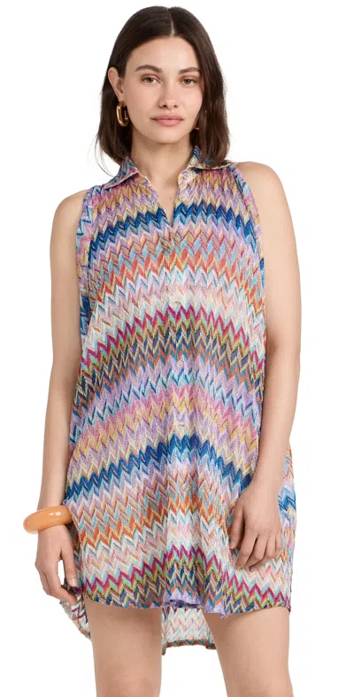 Missoni Cover Up Top Multicolor W/ Space-dyed In Multicolor W/space-dyed
