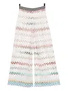 Missoni Zig Zag Mesh Cover-up Trousers With Sequins In Multi