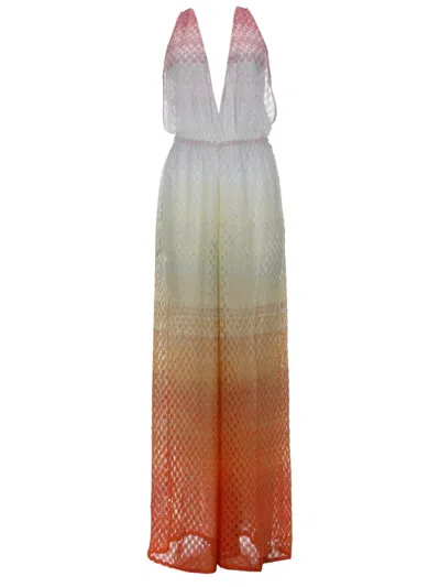 Missoni Cover-up Jumpsuit In Viscose With Floral Pattern In Multi