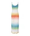 Missoni Wave Pattern Metallic Viscose Dress In Multi