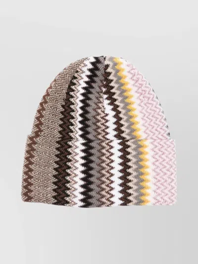Missoni Cozy Knitted Beanie Folded Brim