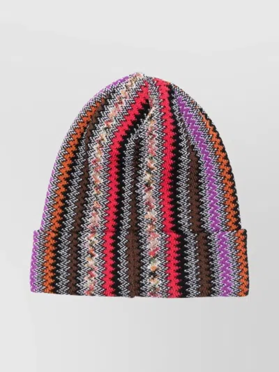 Missoni Cozy Knitted Beanie Folded Brim