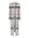 Missoni Zigzag Pattern Coat In Multi