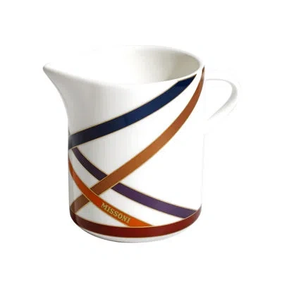 Missoni Creamer Nastri Diam. 3.5 In, H 3.3 In In Blue;white;orange