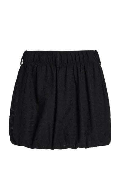 Missoni Crepe Mini Skirt In Black