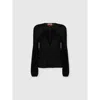 Missoni Crew Neck Blouse In Wool Blend In Black