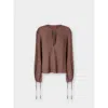 Missoni Crew Neck Blouse In Wool Blend In Brown