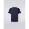 Missoni Crew-neck Cotton T-shirt With Embroidery And Logo In Blue