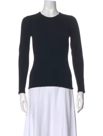Pre-owned Missoni Crew Neck Long Sleeve Top In Black