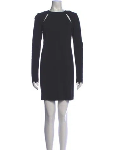 Pre-owned Missoni Crew Neck Mini Dress In Gray