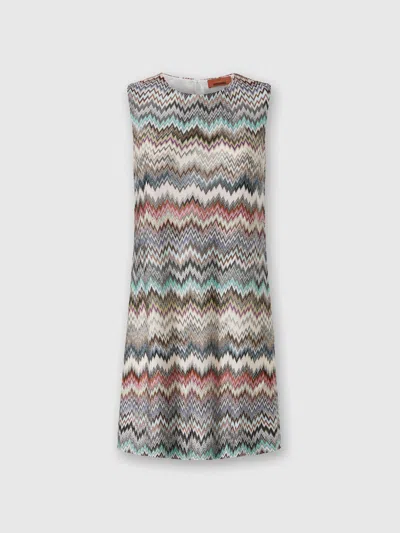 MISSONI MINIKLEID MIT RUNDHALSAUSSCHNITT UND SCHLANGENMUSTER