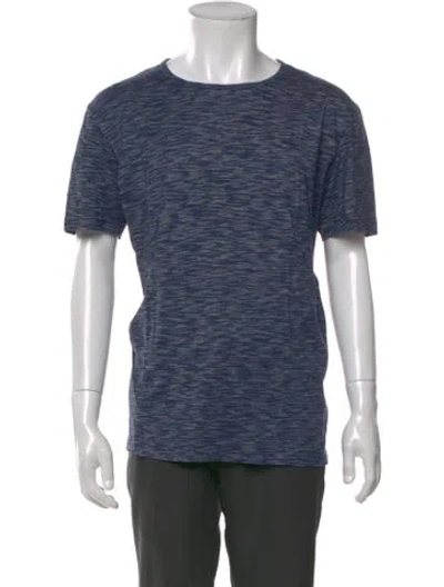 Pre-owned Missoni Crew Neck Short Sleeve T-shirt In Blue