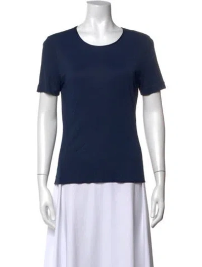 Pre-owned Missoni Crew Neck Short Sleeve T-shirt In Blue