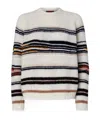 Missoni Striped Intarsia Crewneck Sweater In Multi