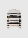 Missoni Striped Intarsia Crewneck Sweater In Multi