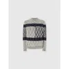 Missoni Crew Neck Sweater With Check Pattern In Multi