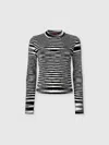 Missoni Crew Neck Sweater With Flame Pattern In Multi