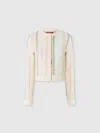 Missoni Crewneck Cardigan In Cotton Blend Caperdoni Motif In Multicoloured